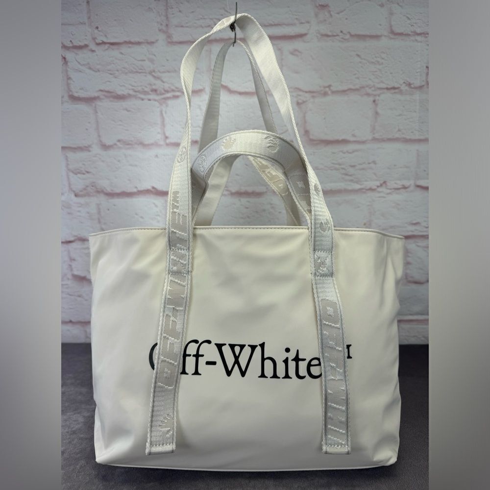 Off-White Virgil Abloh Commercial Tote Bag Satin NWT